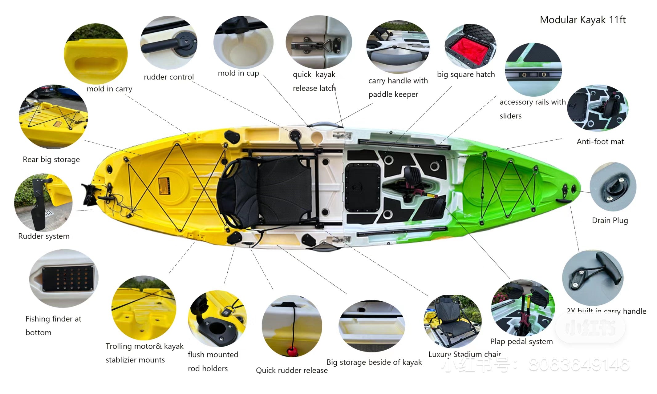 Assemble Kayak Ultra light--- Single